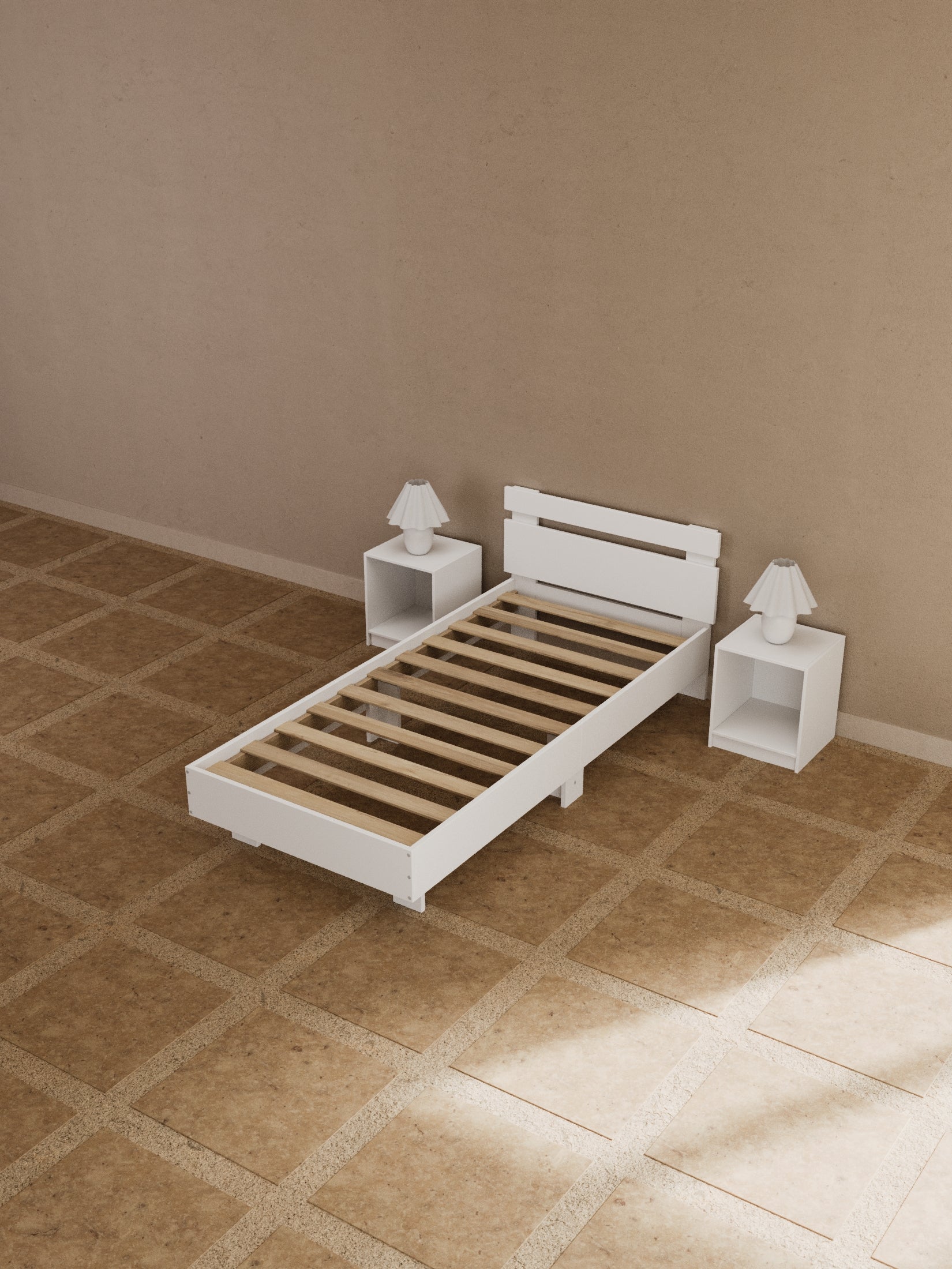 Alex White Timber Bed Frame - Image 6