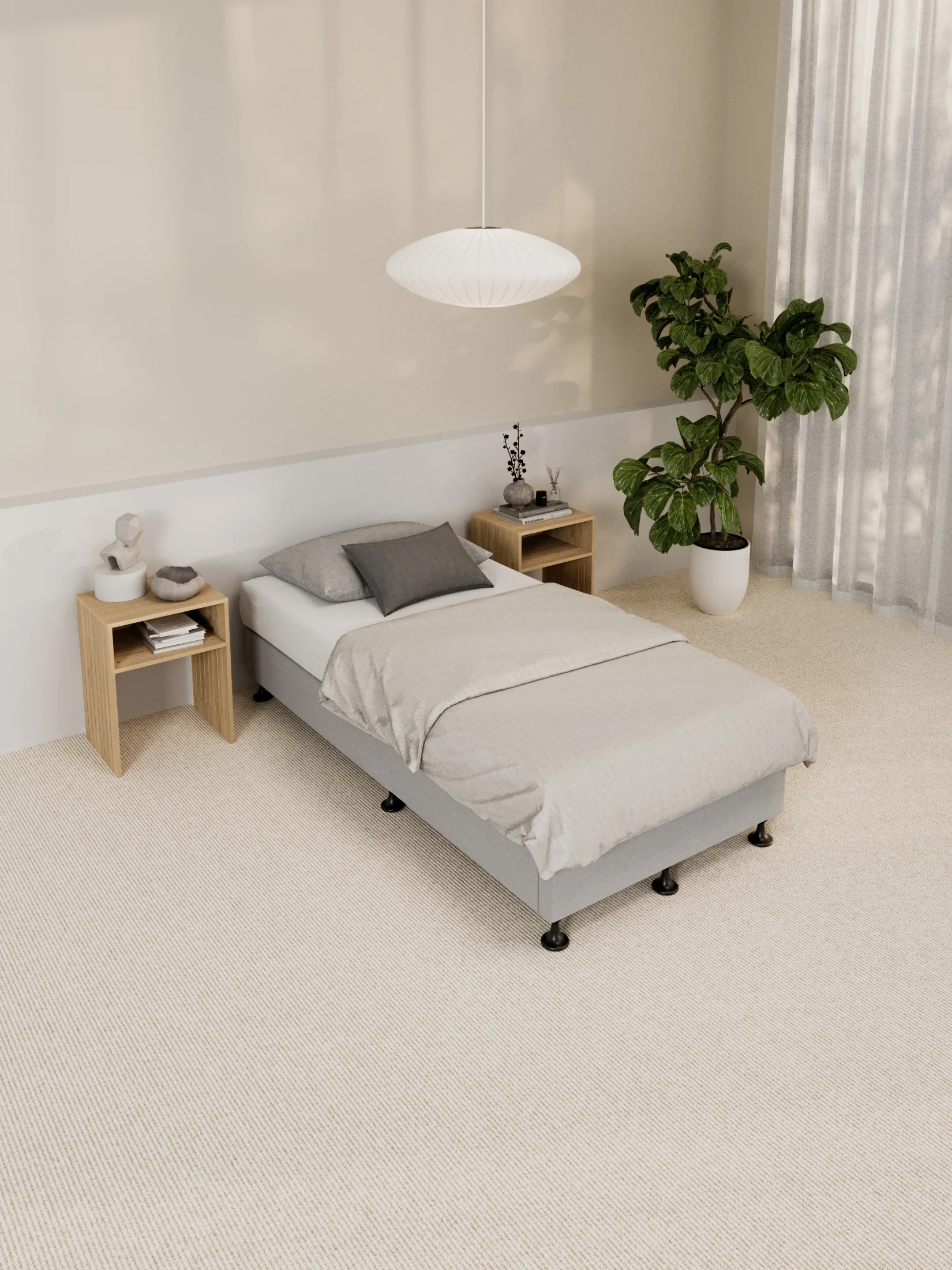 Alexandra Grey Bed Base - Image 4