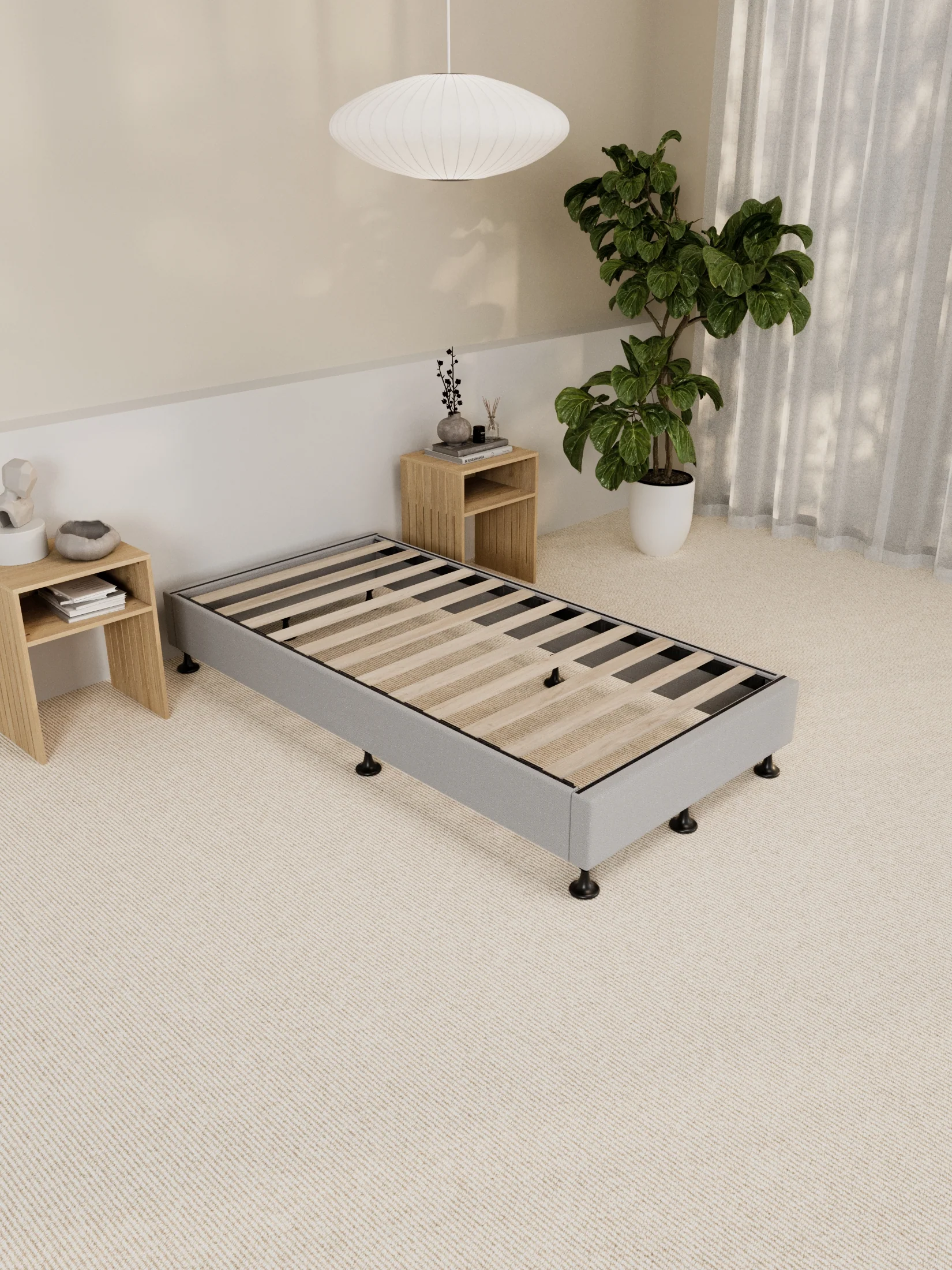 Alexandra Grey Bed Base - Image 6