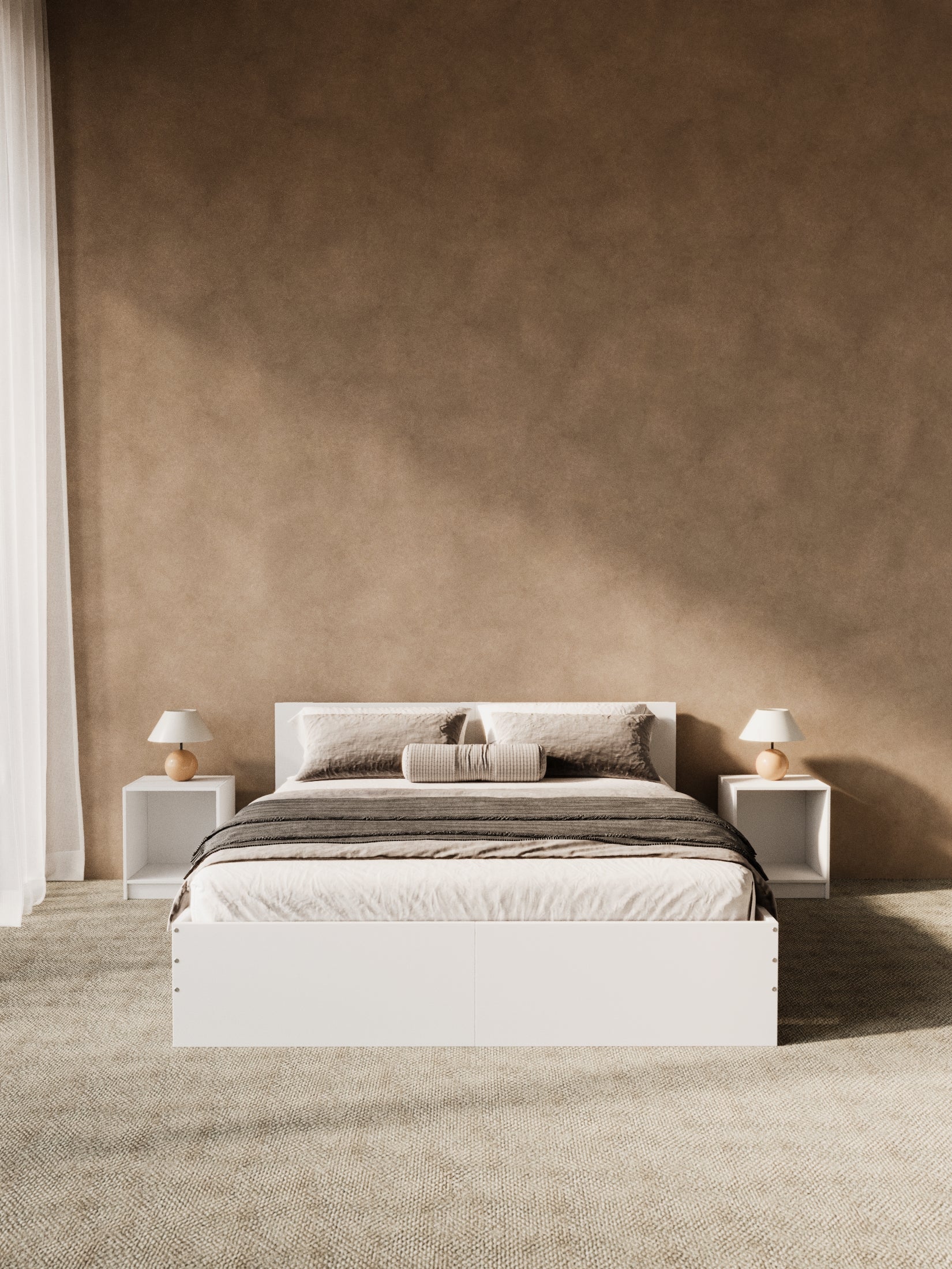 Cody White Timber Bed Frame