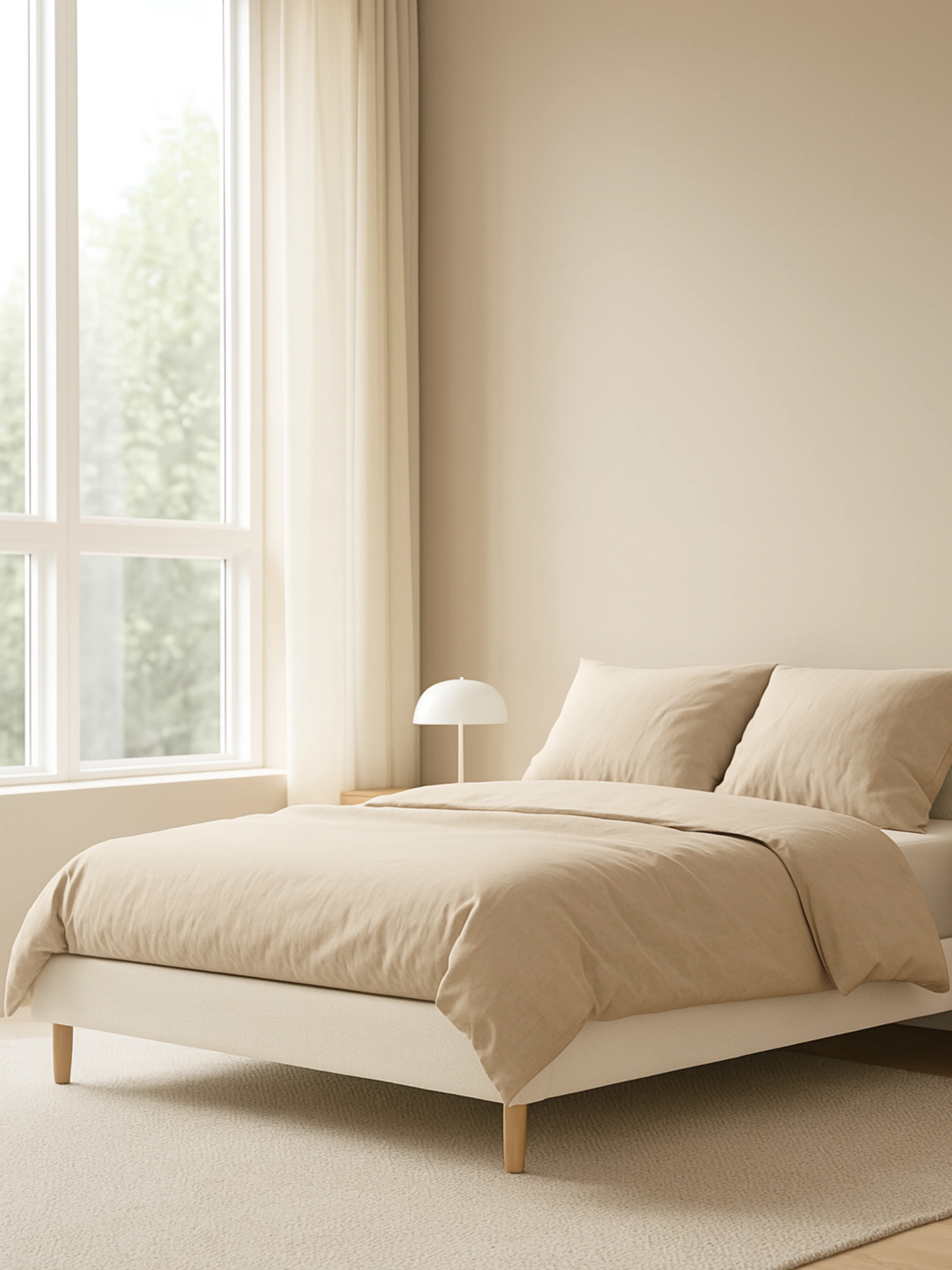 Emma Classic White Boucle Bed Base - Image 3