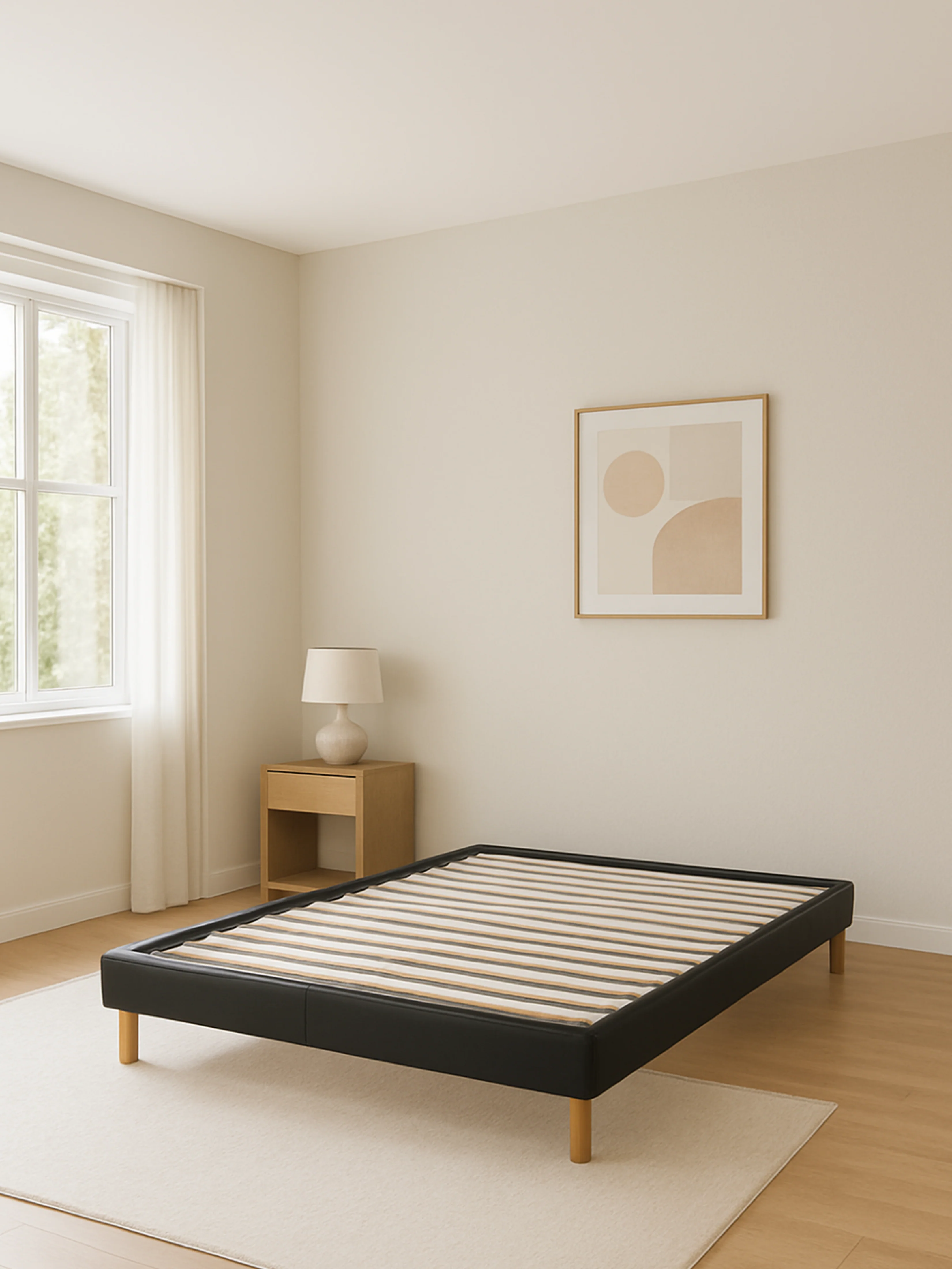 Felix Black Leather Bed Base - Image 6