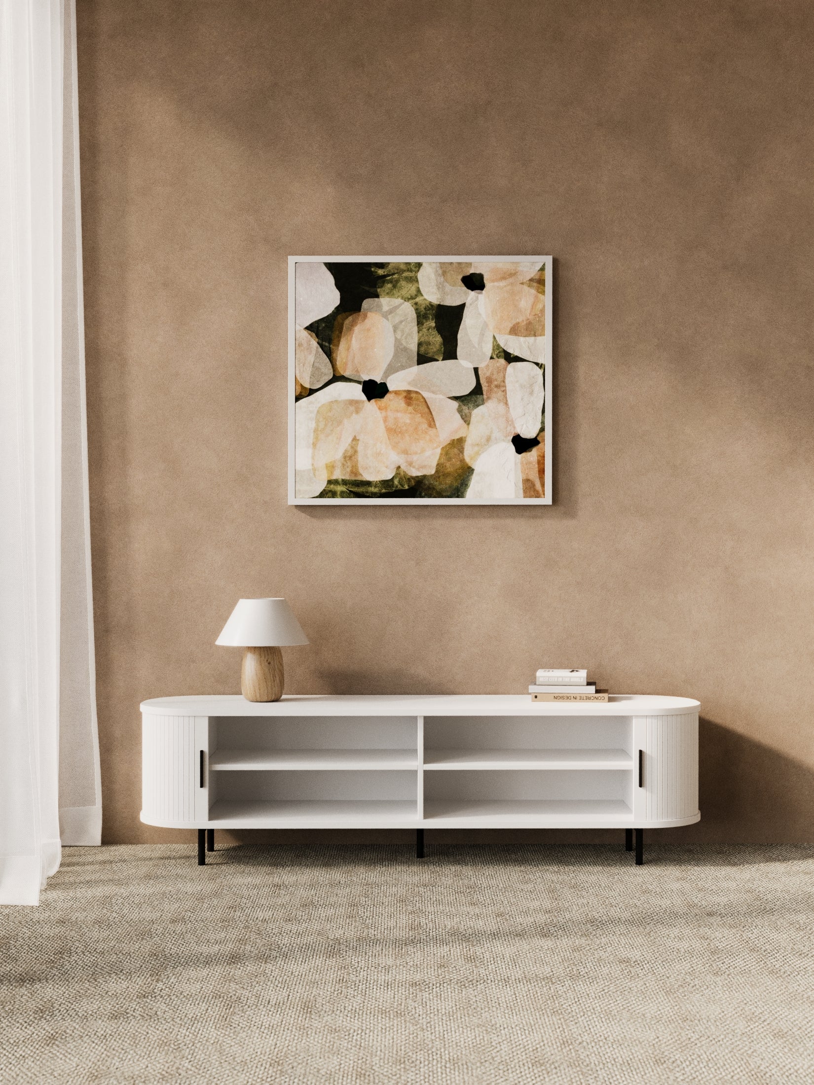 Hendrix White Curved Entertainment Unit 160cm - Image 4