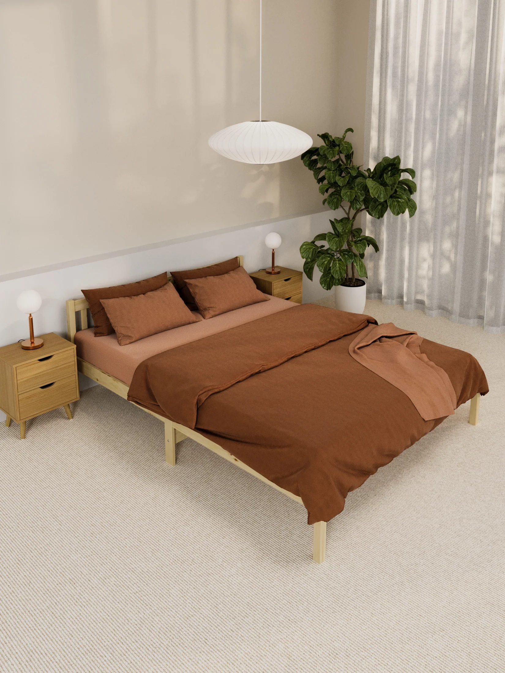 Heron Classic Timber Bed Frame - Image 3