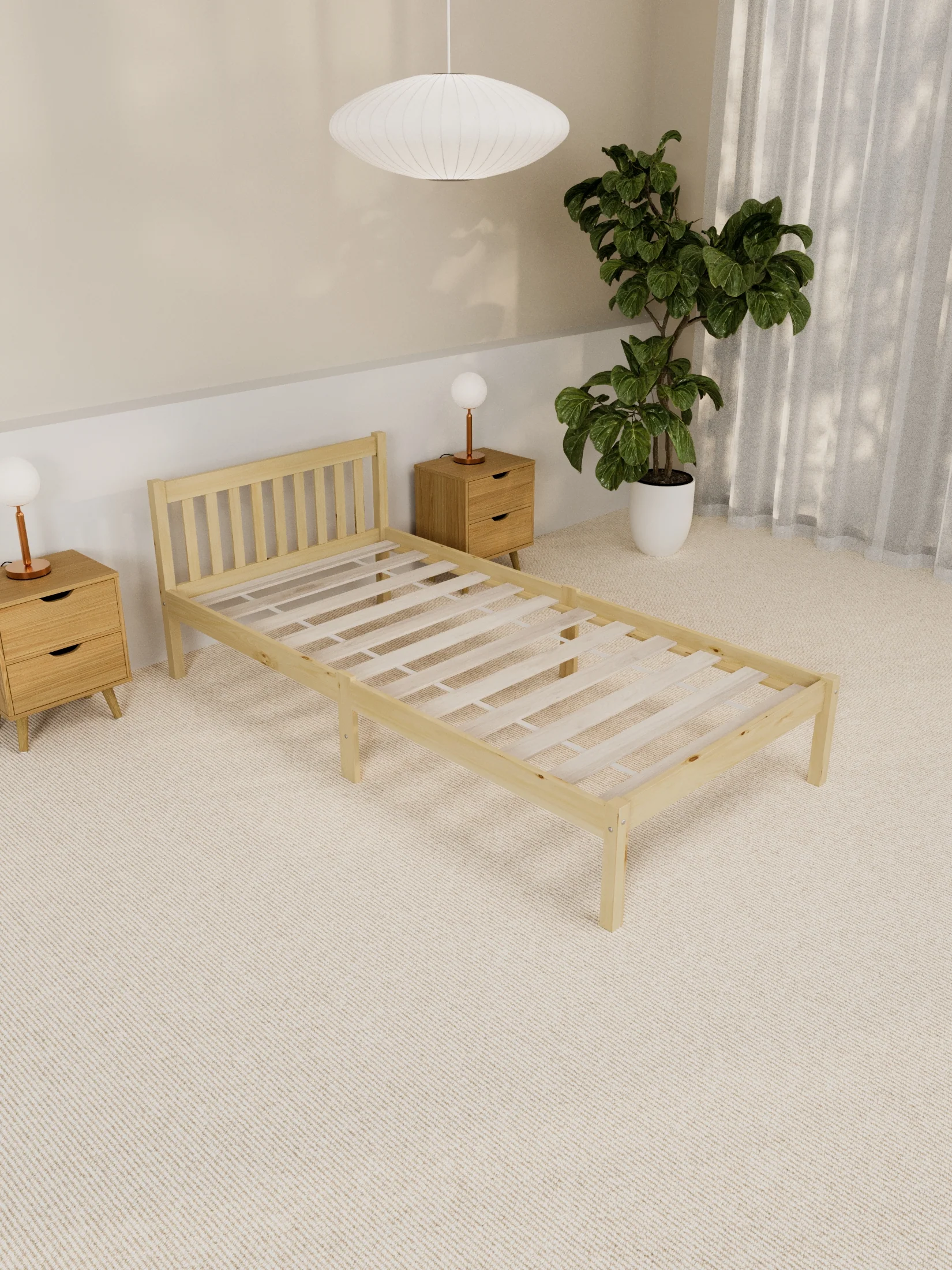 Heron Classic Timber Bed Frame - Image 5