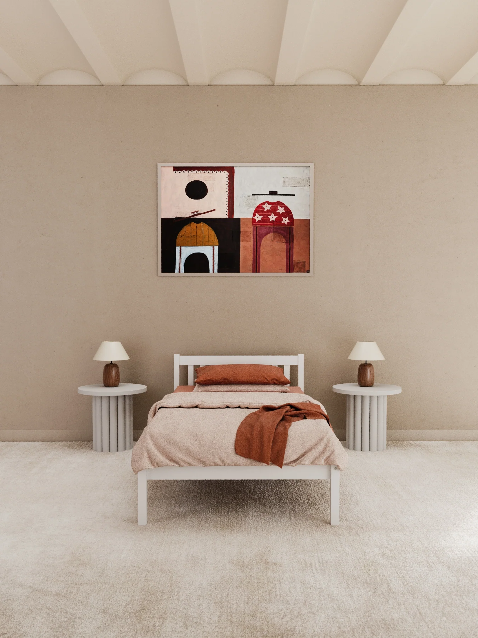 Heron White Timber Bed Frame - Image 4