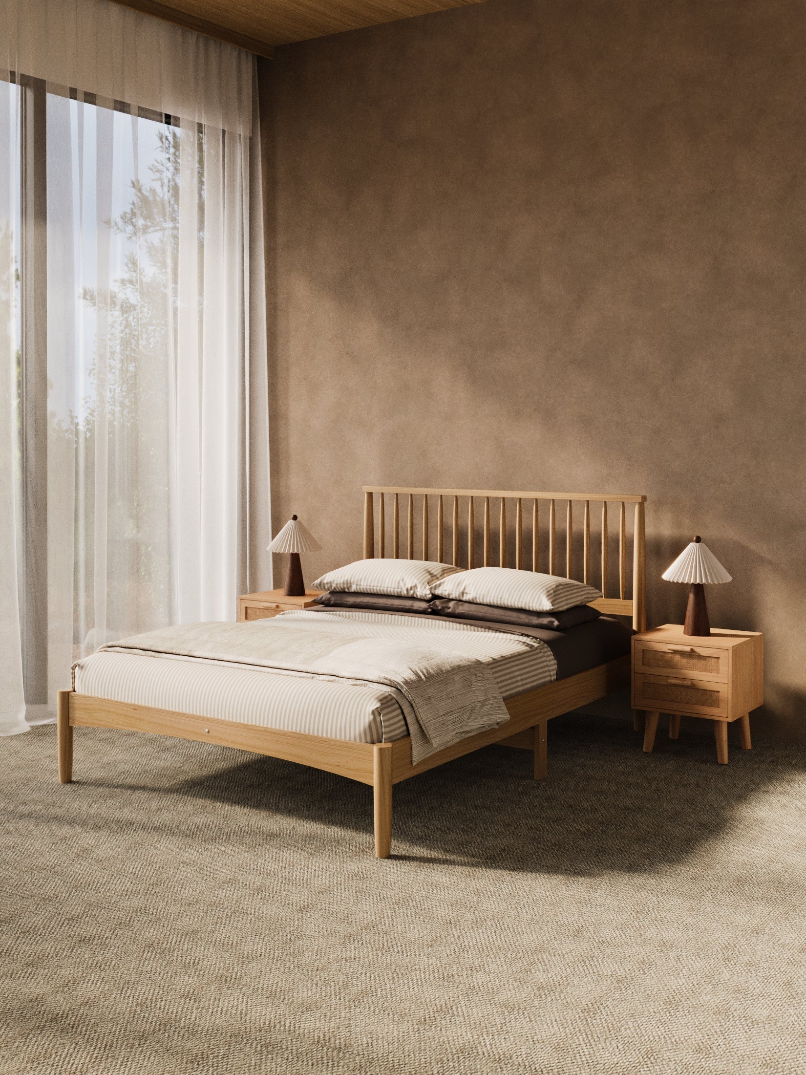 Martin Natural Timber Bed Frame - Image 2