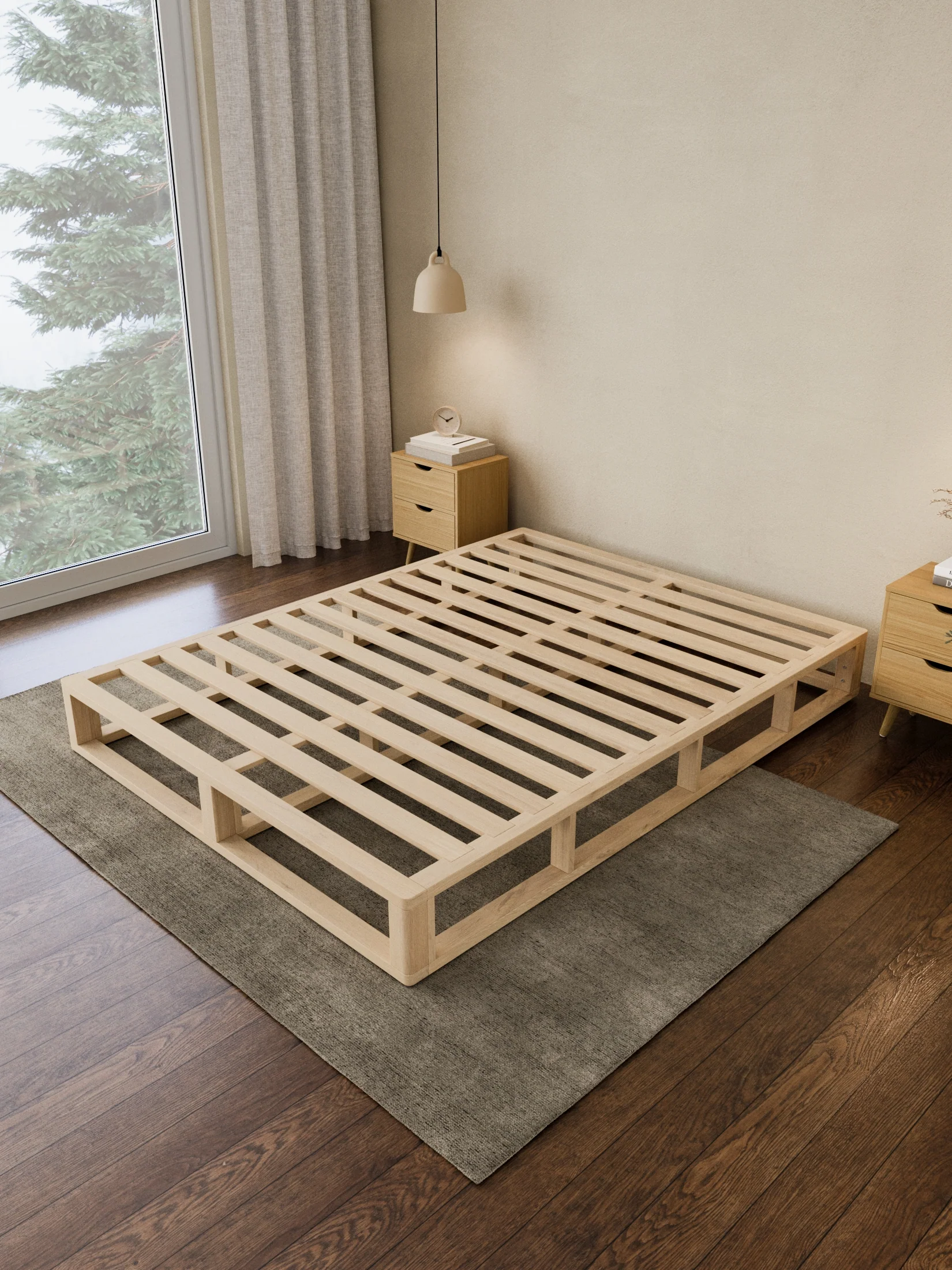 Oasis Pallet Wooden Bed Base - Image 3
