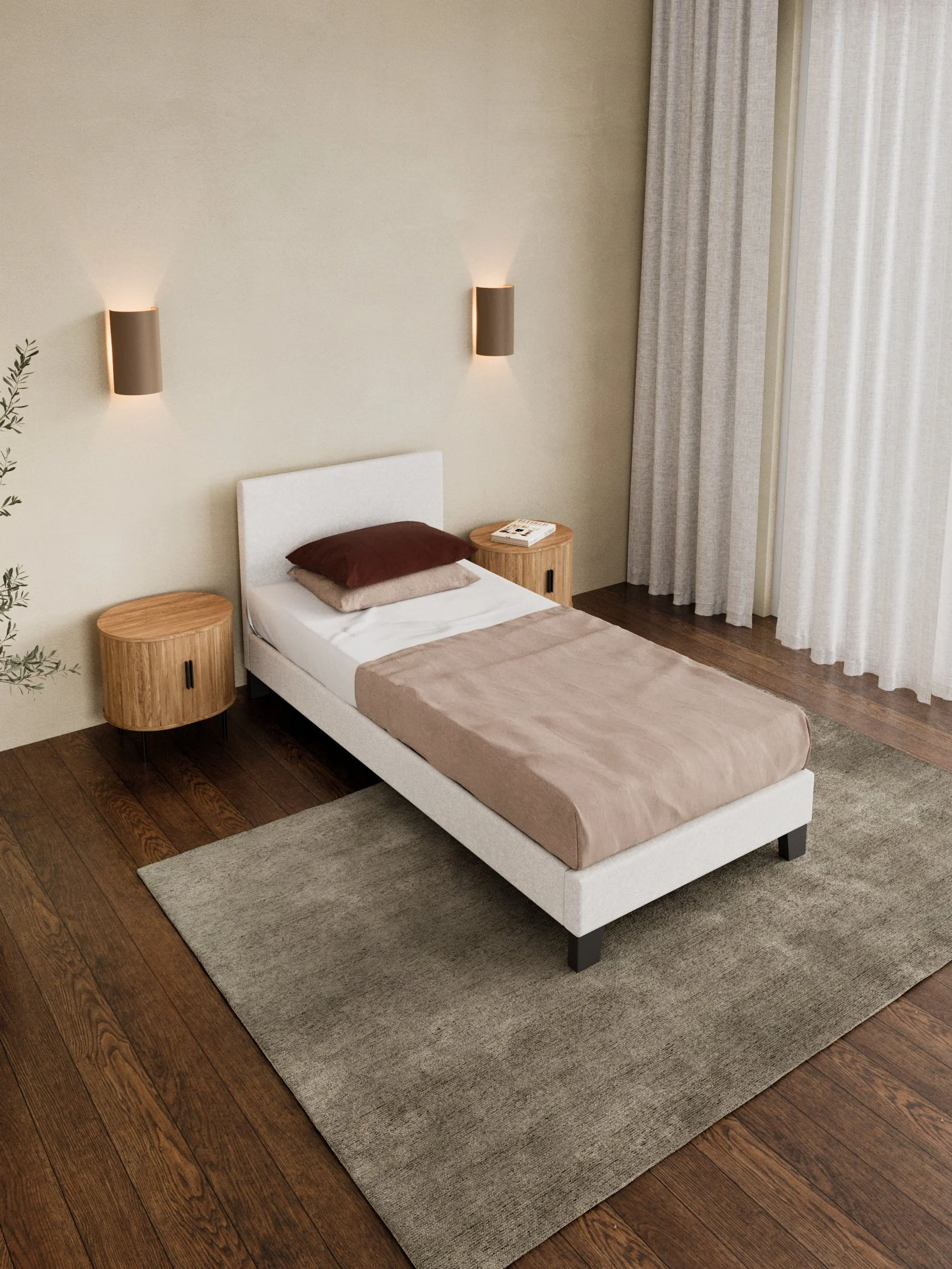 Tori Cloud Boucle Bed Frame - Image 4